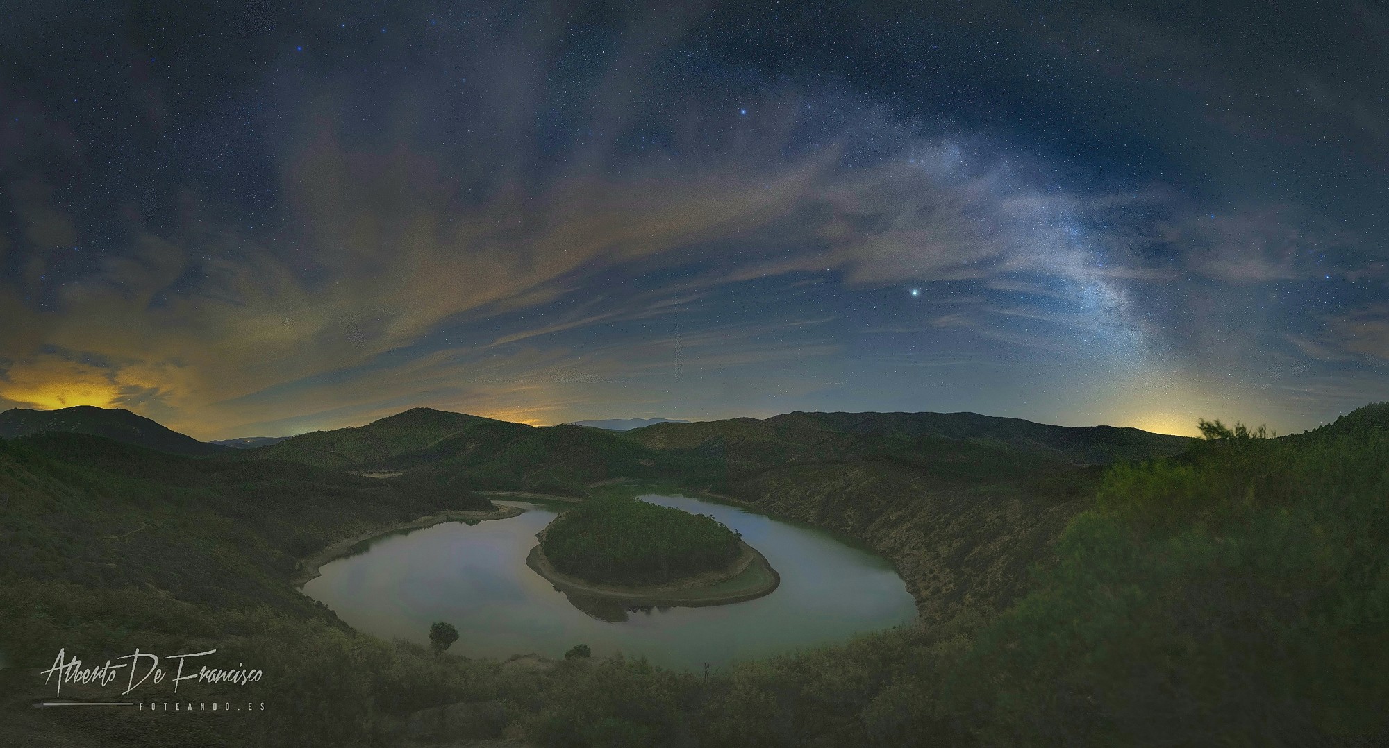 VIA LACTEA EN EL MEANDRO MELERO